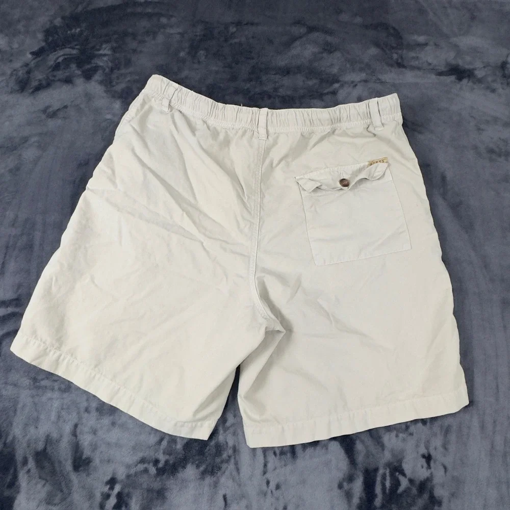 Guess Jeans Shorts Mens 34 Stone Beige Vintage Cotton Elastic Waist 63966B44